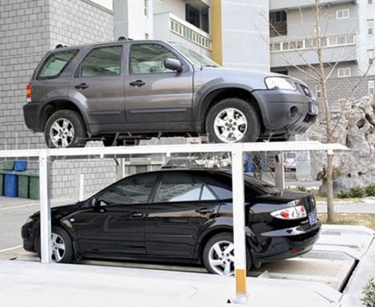 伊川机械立体停车负一正一二层地坑式简易升降立体停车